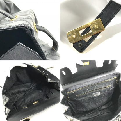 Versace Boston Bag Medusa Logo Leather Black — view 8
