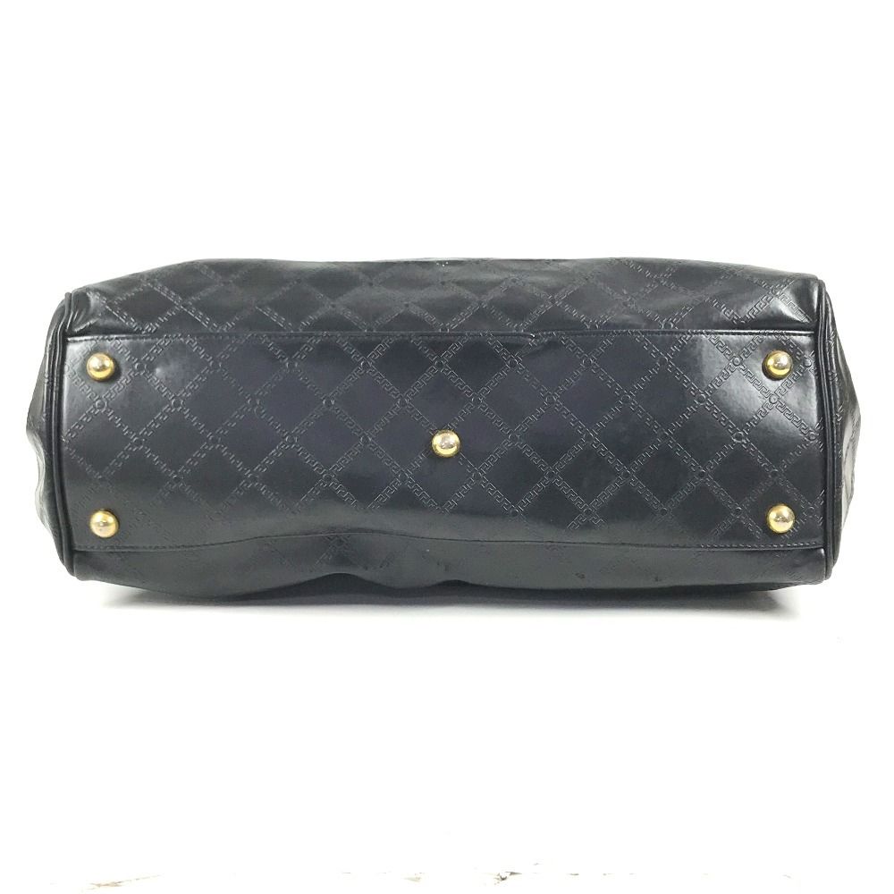 Versace Boston Bag Medusa Logo Leather Black — view 5