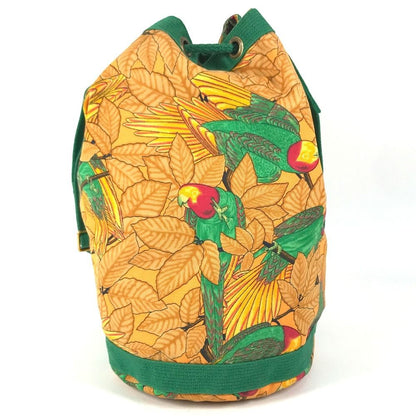 Hermes Shoulder Bag Bird Pattern Cotton Green — view 2