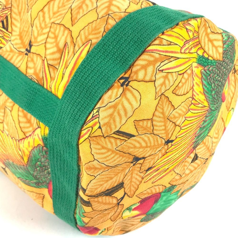 Hermes Shoulder Bag Bird Pattern Cotton Green — view 7