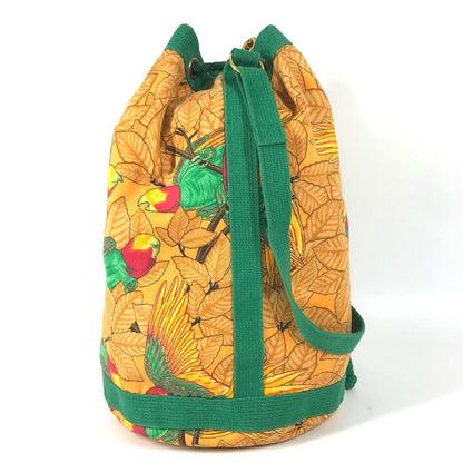 Hermes Shoulder Bag Bird Pattern Cotton Green — view 4