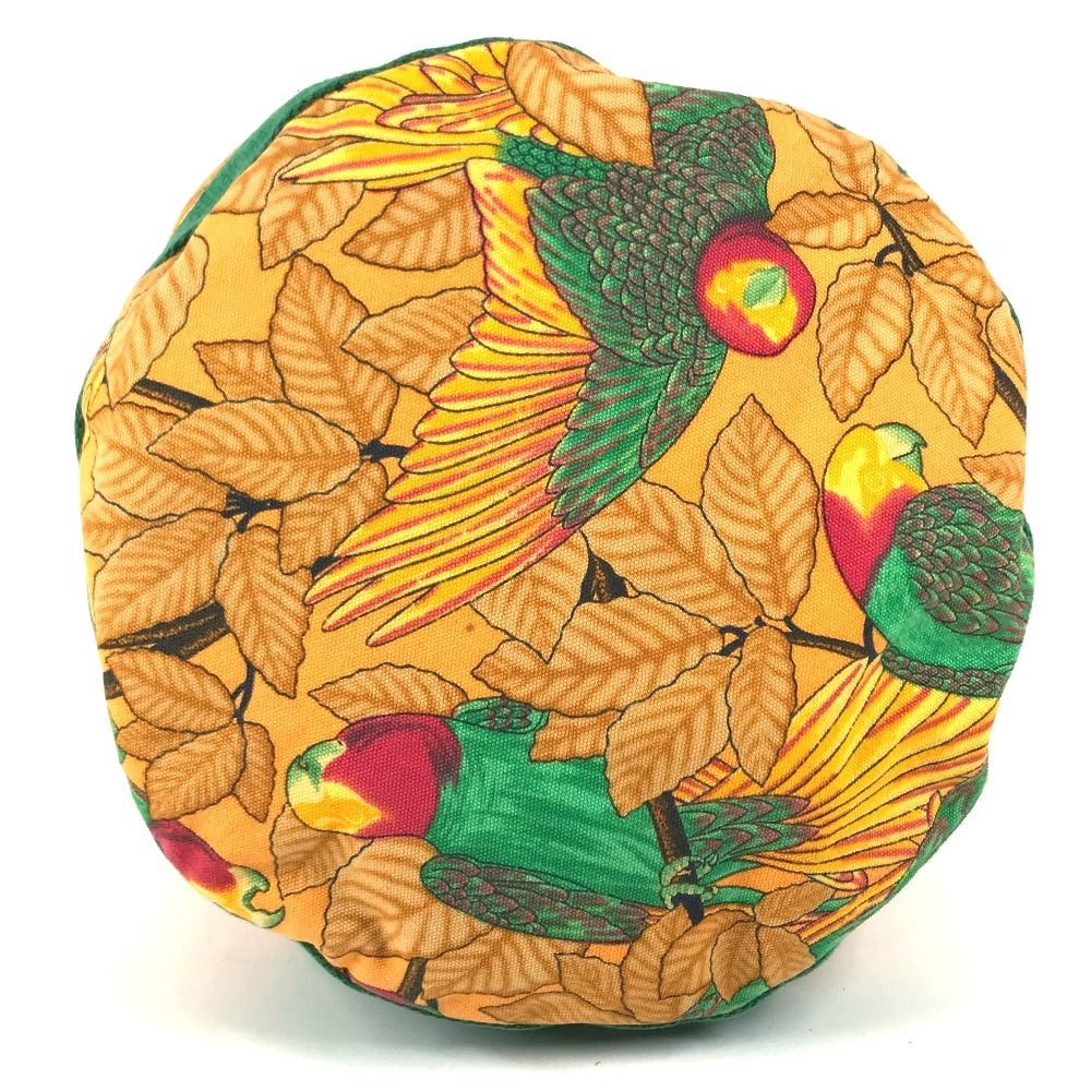 Hermes Shoulder Bag Bird Pattern Cotton Green — view 5