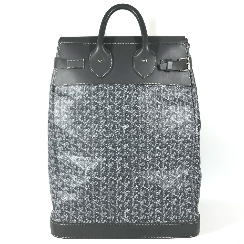Goyard Boston Bag Steamer Leather Gray — view 2