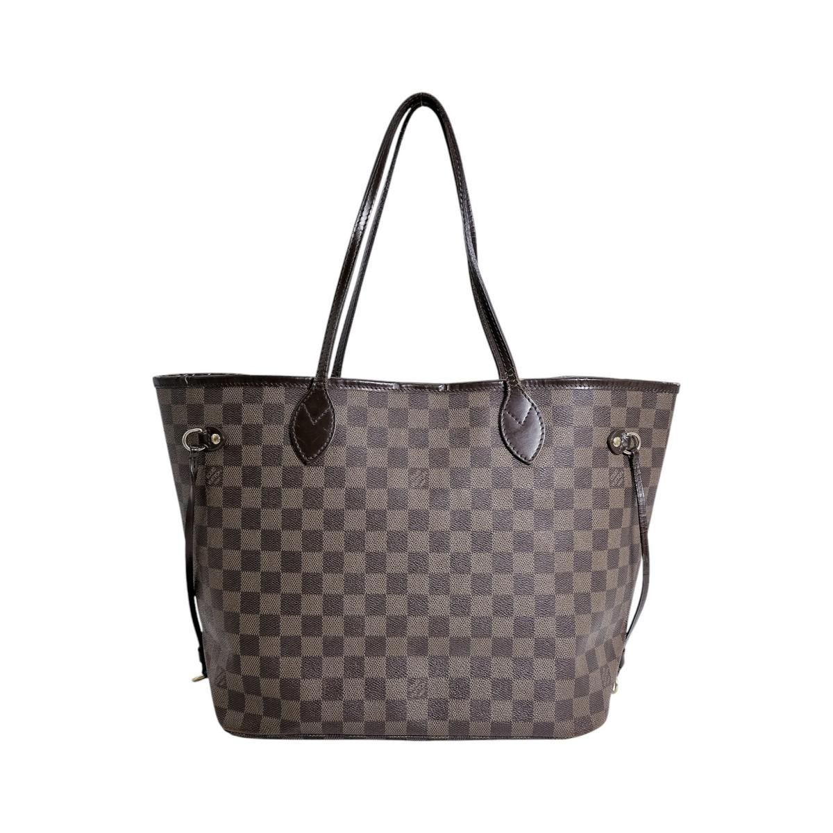 Louis Vuitton Damier Lightweight Neverfull MM Out of Print Tote Bag Brown — view 2