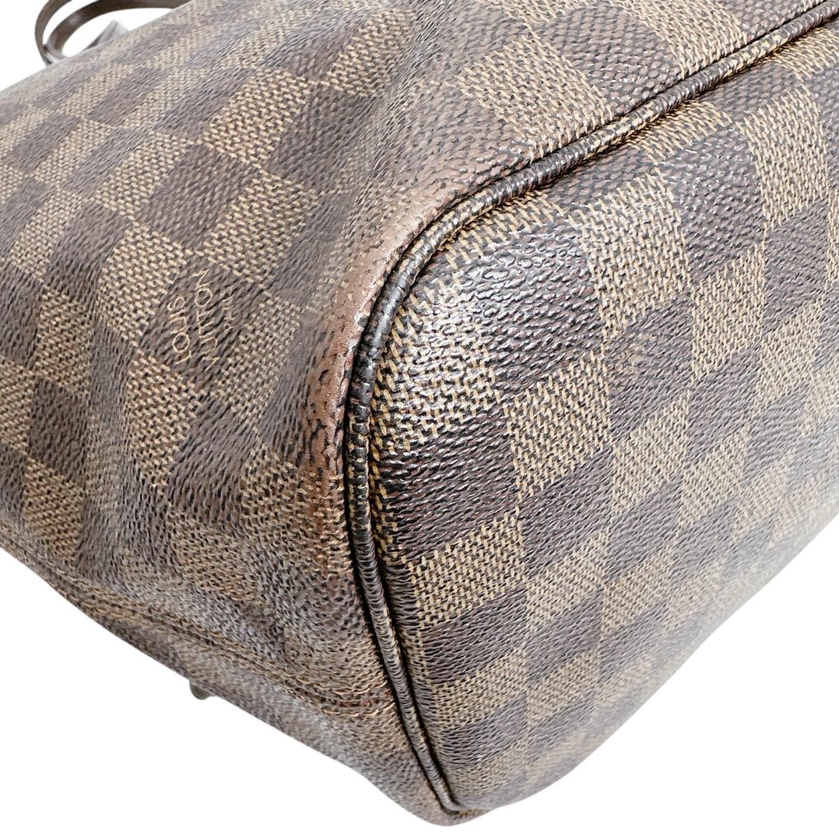 Louis Vuitton Damier Lightweight Neverfull MM Out of Print Tote Bag Brown — view 6