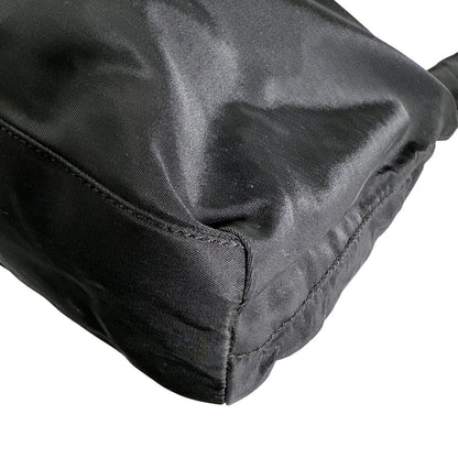 Prada Triangle Logo Lightweight Tote Bag Black — view 6