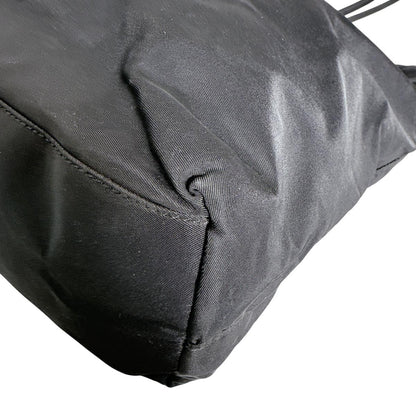 Prada Triangle Logo Lightweight Tote Bag Black — view 8
