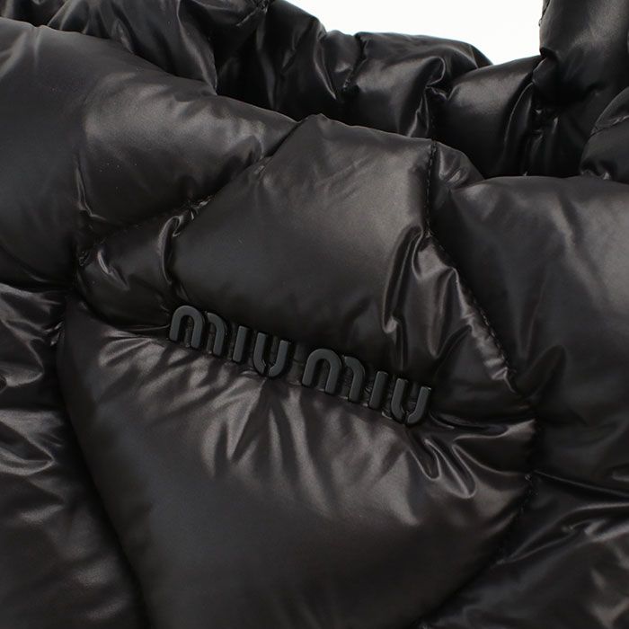 Miu Miu Tote Bag Nylon Down Feather — view 5