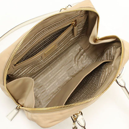 Prada 2-Way Re-Nylon Handbag Nylon Leather — view 3