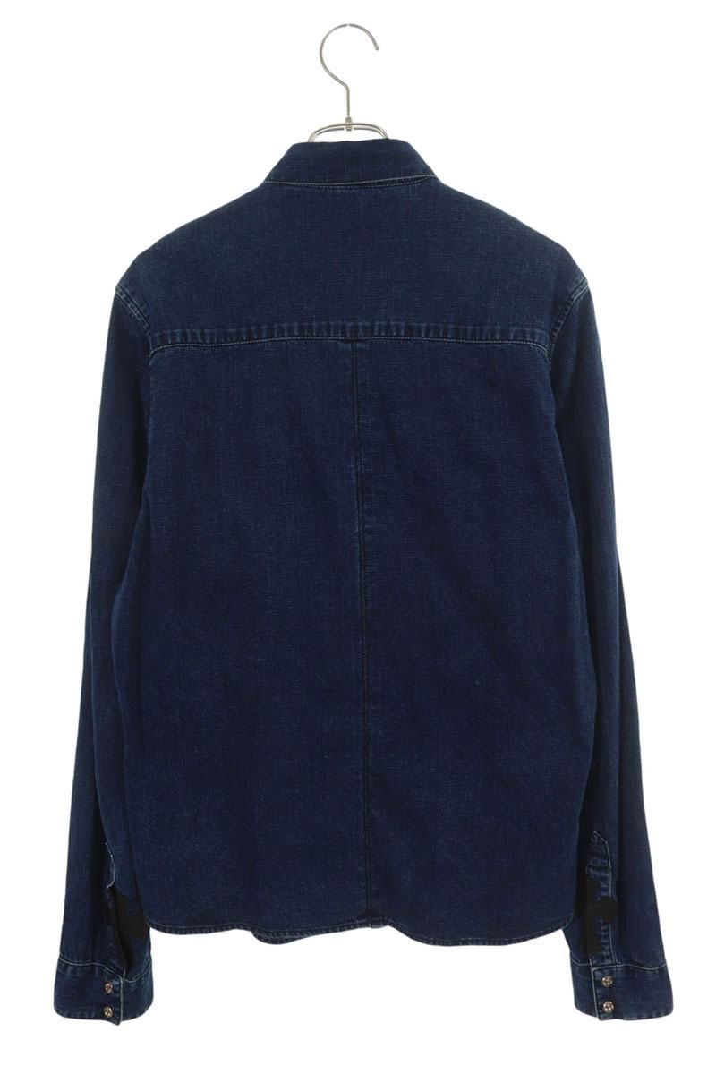 Chrome Hearts Looseends LS Loose End Sleeve Cross Patch Ball Button Denim Long — view 2