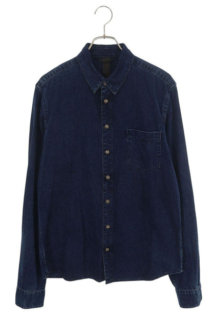 Chrome Hearts Looseends LS Loose End Sleeve Cross Patch Ball Button Denim Long