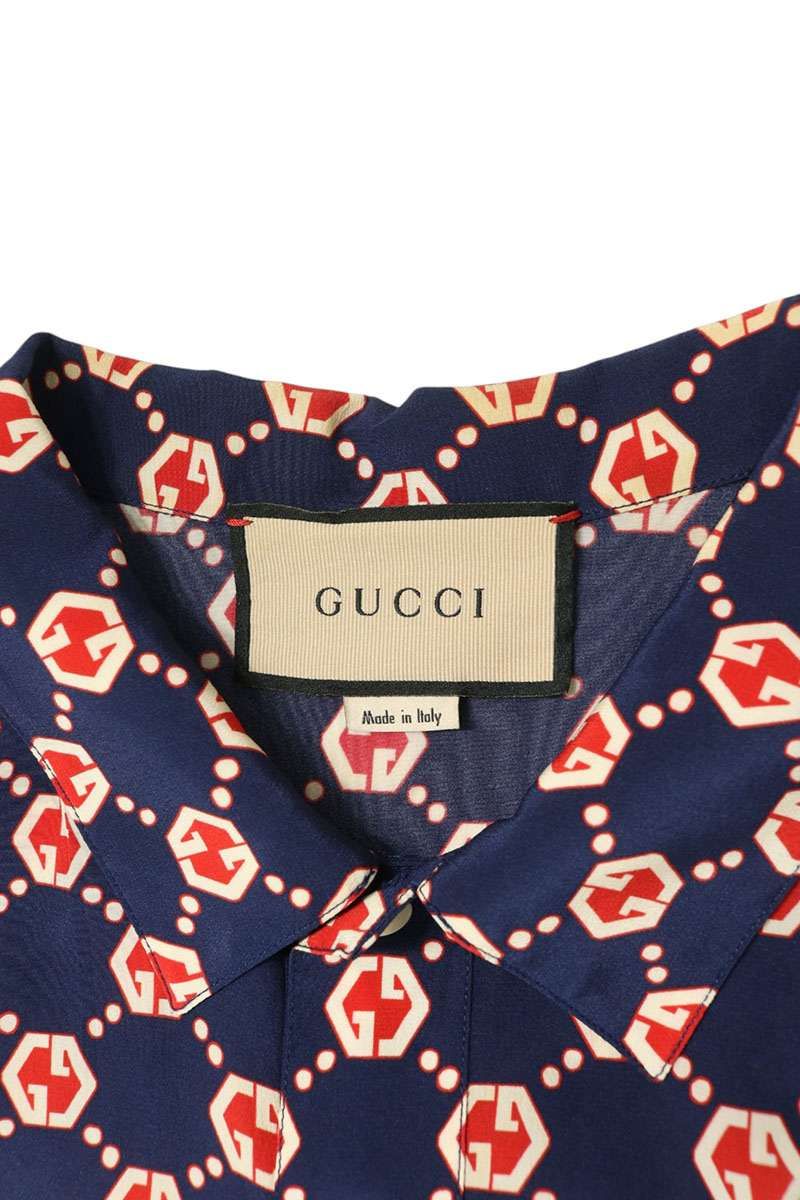 Gucci GG All Over Print Silk Short Sleeve Shirt 52 — view 3