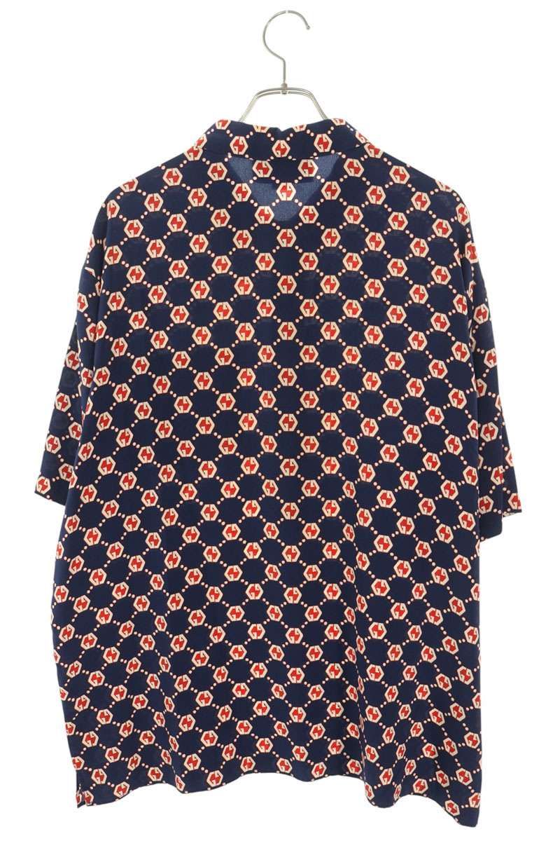 Gucci GG All Over Print Silk Short Sleeve Shirt 52 — view 2