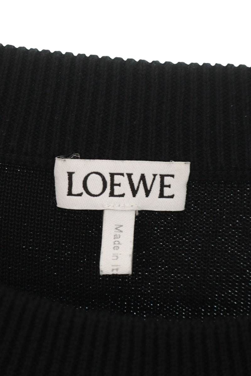 Loewe Anagram Pocket Crew Neck Knit Sweater — view 3