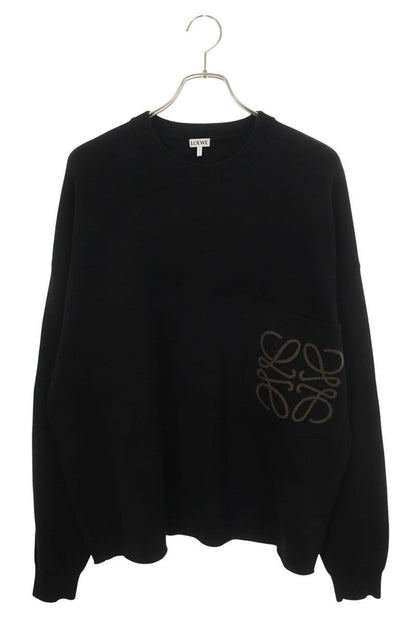 Loewe Anagram Pocket Crew Neck Knit Sweater
