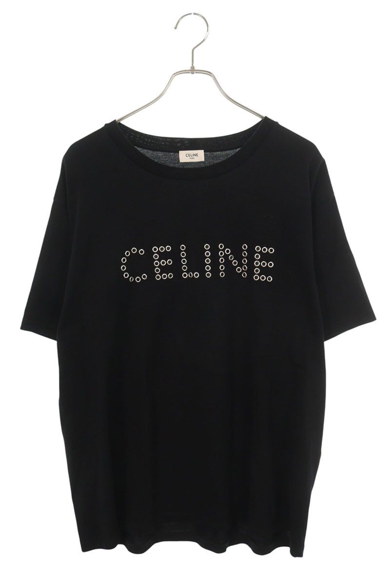 Celine Loose Fit Studded Logo T-Shirt XXL