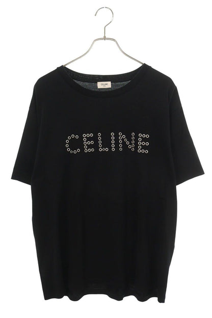 Celine Loose Fit Studded Logo T-Shirt XXL