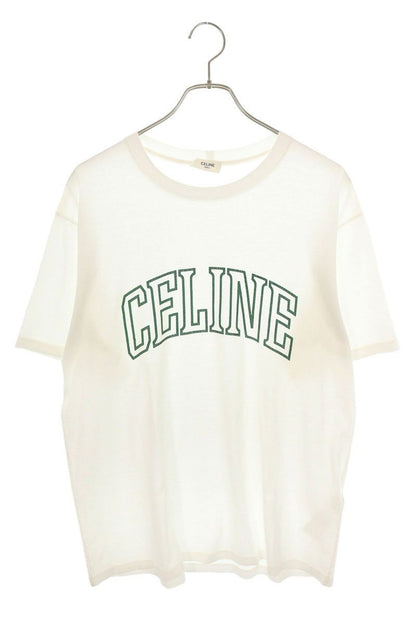 Celine Crack Logo Print T-Shirt