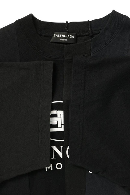 Balenciaga Reconstruction Logo Print T-Shirt — view 3