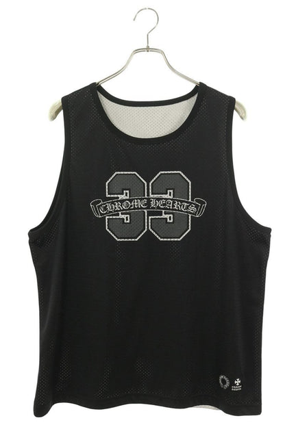 Chrome Hearts Mesh Warm Jersey Reversible CH Logo Printed Tank Top