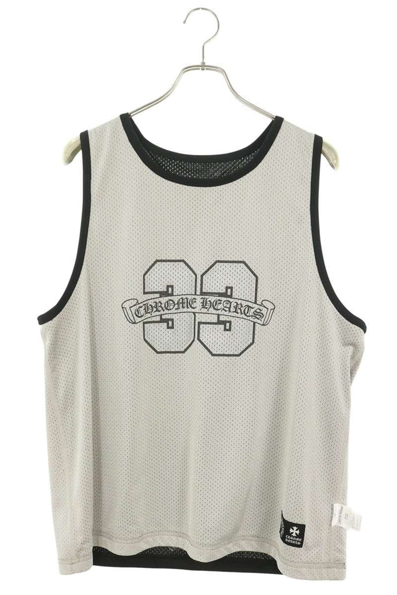 Chrome Hearts Mesh Warm Jersey Reversible CH Logo Printed Tank Top — view 3