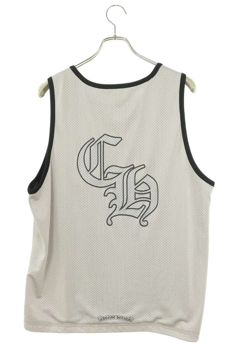 Chrome Hearts Mesh Warm Jersey Reversible CH Logo Printed Tank Top — view 4
