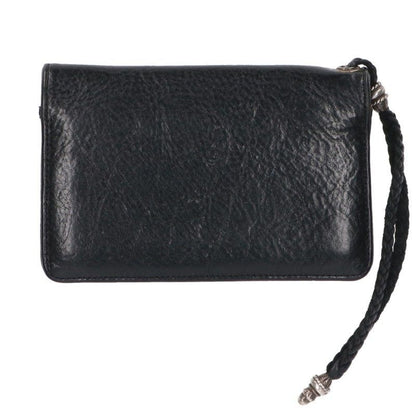 Chrome Hearts Strap Cross Ball Button Leather Wallet Wallet — view 2