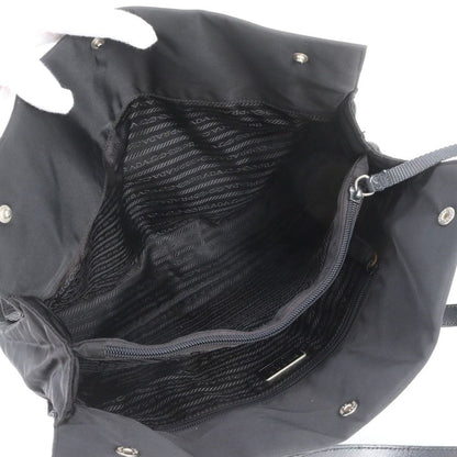Prada Tessuto Nylon Leather Tote Bag — view 7