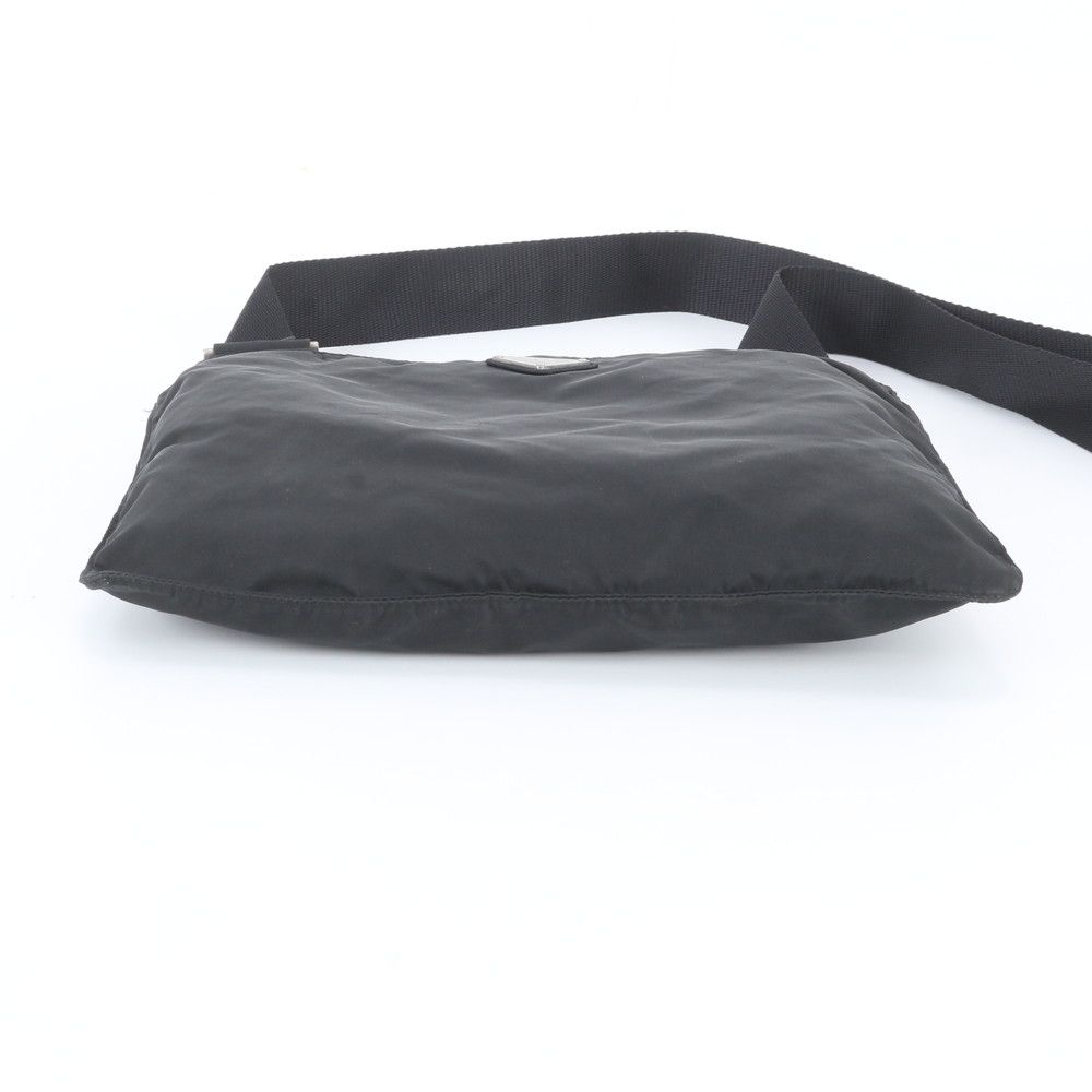 Prada Tessuto Nylon Triangle Logo Shoulder Bag Crossbody Messenger Black — view 6