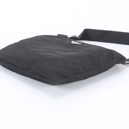 Prada Tessuto Nylon Triangle Logo Shoulder Bag Crossbody Messenger Black — view 4