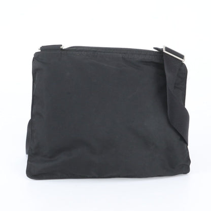Prada Tessuto Nylon Triangle Logo Shoulder Bag Crossbody Messenger Black — view 3