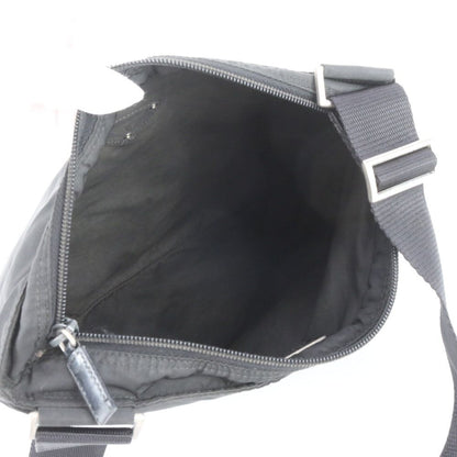 Prada Tessuto Nylon Triangle Logo Shoulder Bag Crossbody Messenger Black — view 7