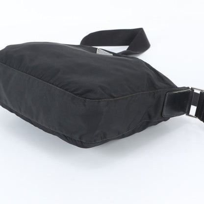 Prada Tessuto Nylon Triangle Logo Shoulder Bag Crossbody Messenger Black — view 4