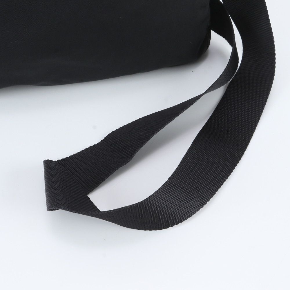Prada Tessuto Nylon Triangle Logo Shoulder Bag Crossbody Messenger Black — view 2