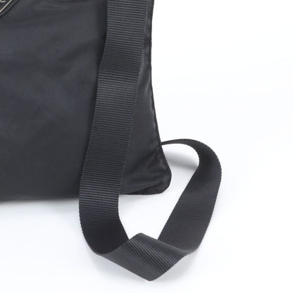 Prada Tessuto Nylon Triangle Logo Shoulder Bag Crossbody Messenger Black — view 2
