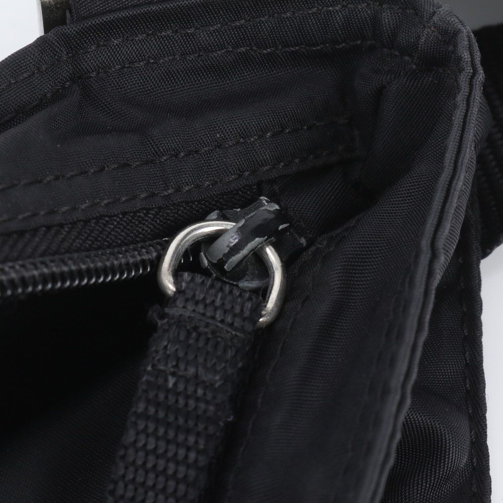 Prada Tessuto Nylon Triangle Logo Shoulder Bag Crossbody Messenger Black — view 8