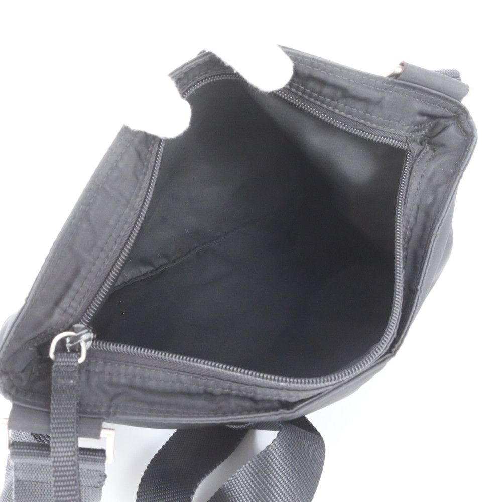 Prada Tessuto Nylon Triangle Logo Shoulder Bag Crossbody Messenger Black — view 7