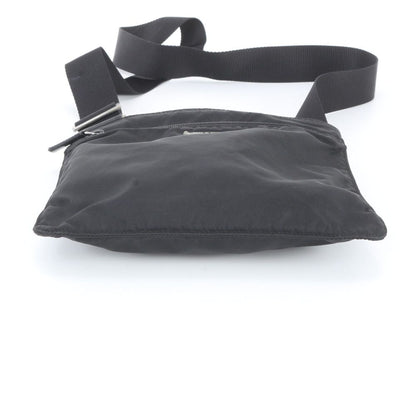 Prada Tessuto Nylon Leather Shoulder Bag Crossbody Black — view 6