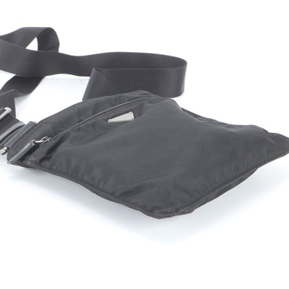 Prada Tessuto Nylon Leather Shoulder Bag Crossbody Black — view 5