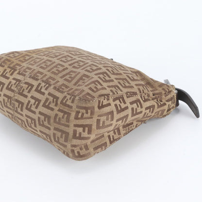 Fendi Zucchino Leather Canvas Handbag — view 4