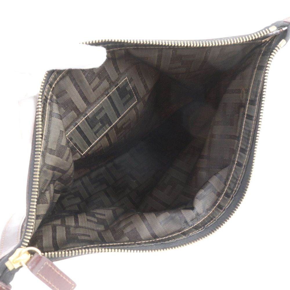 Fendi Zucca Leather Canvas Clutch Pouch Business — view 6