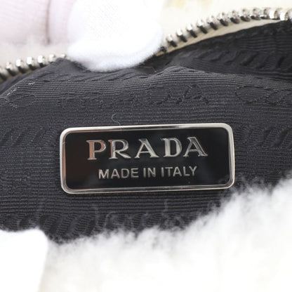 Prada Eco Fur Leather Shoulder Bag — view 8
