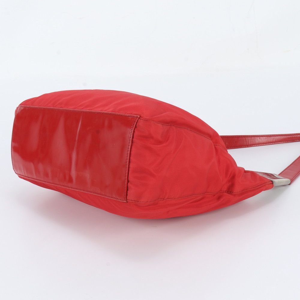Prada Tessuto Nylon Leather Shoulder Bag — view 4