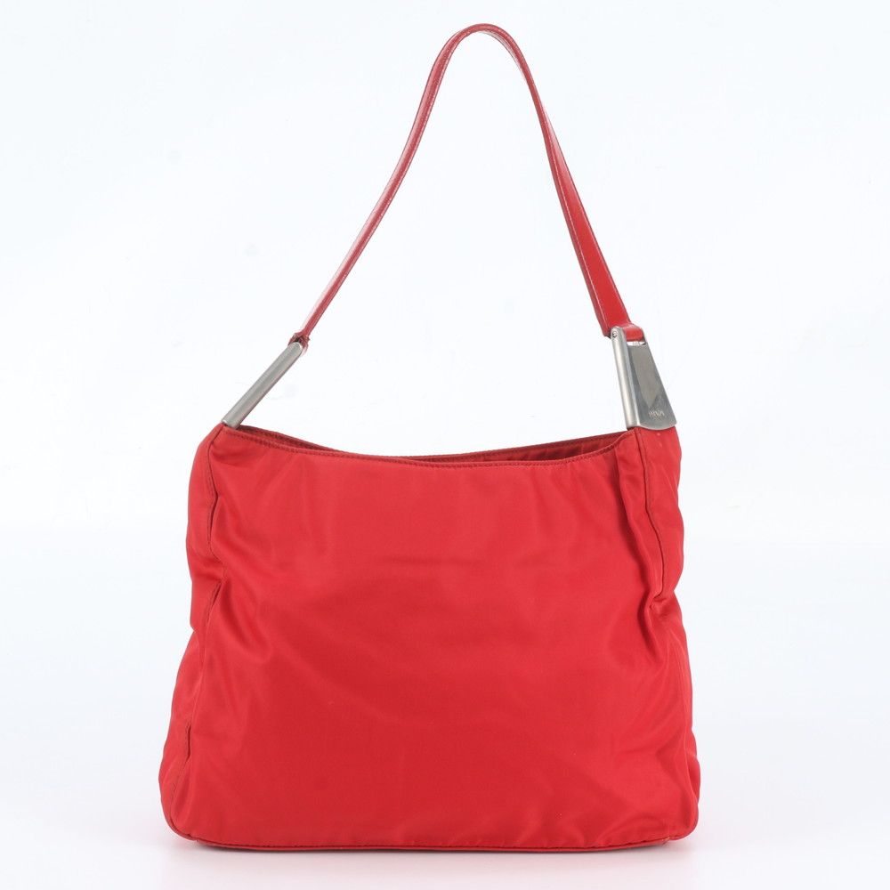 Prada Tessuto Nylon Leather Shoulder Bag
