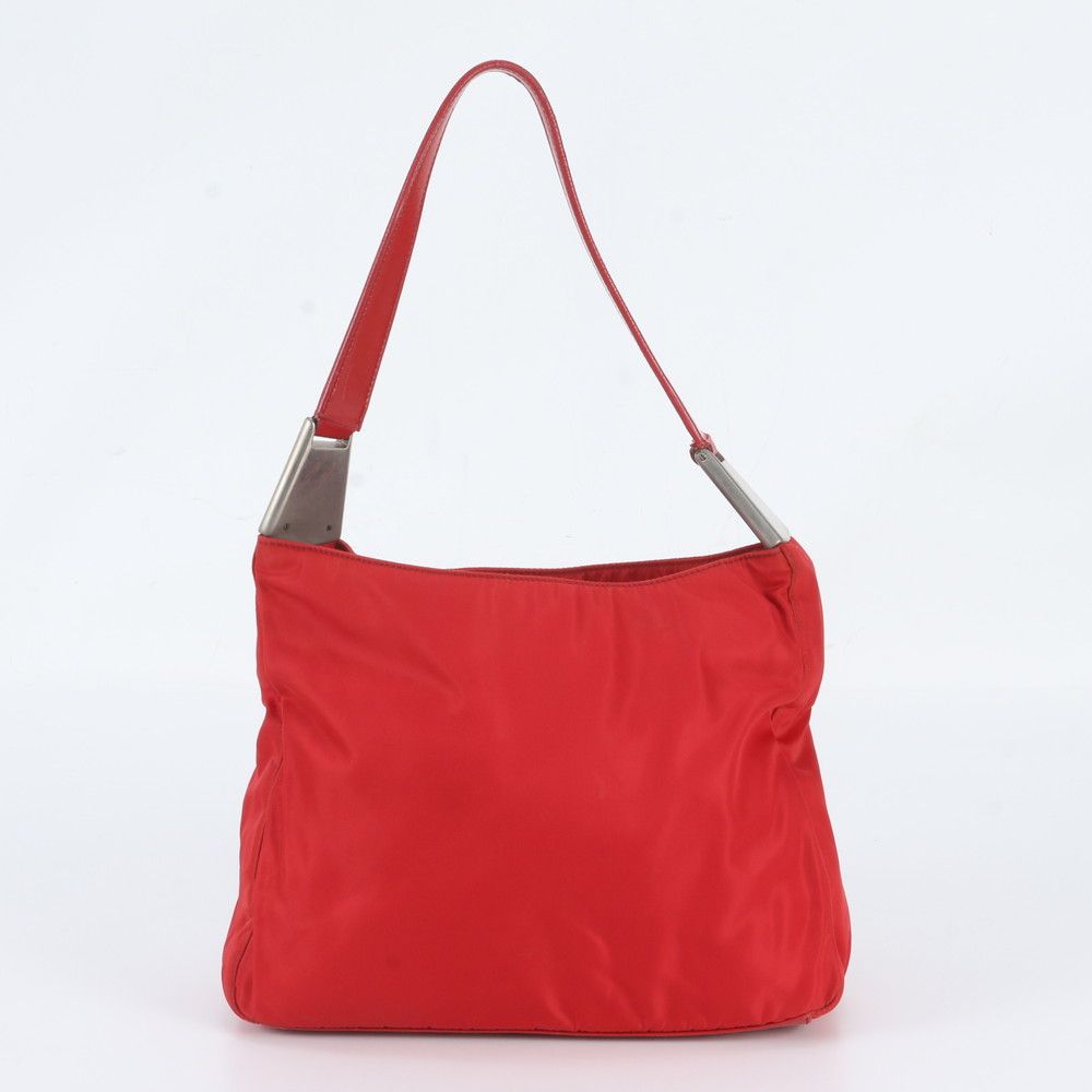 Prada Tessuto Nylon Leather Shoulder Bag — view 3