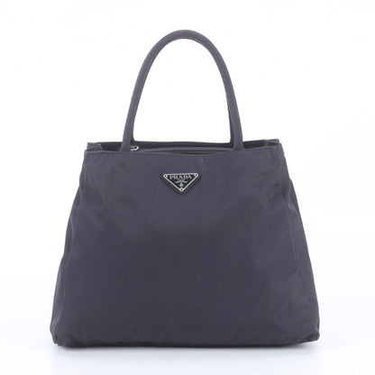 Prada Tessuto Nylon Triangle Logo Tote Bag Shoulder Hand Navy