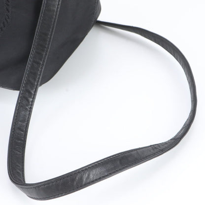 Prada Tessuto Nylon Ribbon Motif 2-Way Tote Bag Crossbody Shoulder Black — view 3