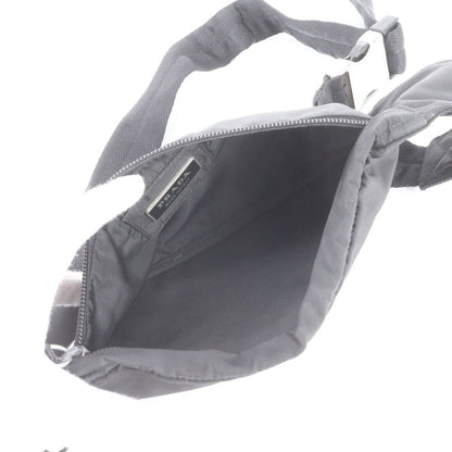 Prada Tessuto Nylon Triangle Logo 2-Way Belt Bag Crossbody Waist Pouch Black — view 7