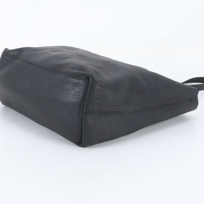 Prada Leather Tote Bag Shoulder Black — view 4