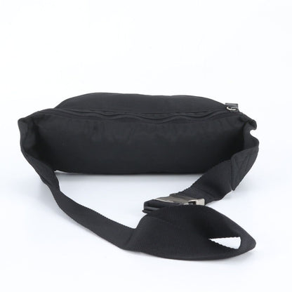 Prada Tessuto Nylon Triangle Logo Belt Bag Waist Pouch Shoulder Black — view 3